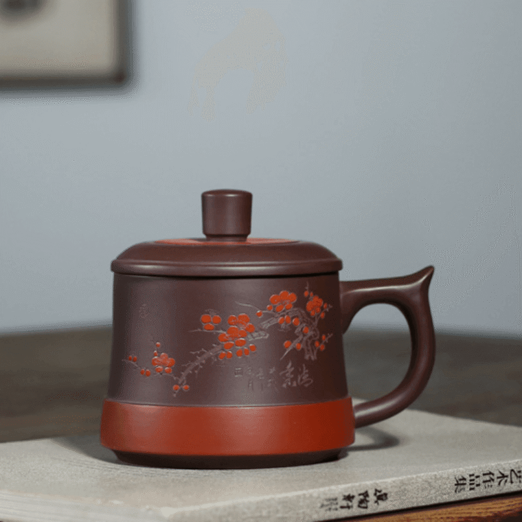 Yixing Zisha Tea Mug [Dark Fragrance] (Zi Ni – 450ml)