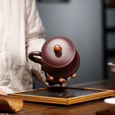 Yixing Zisha Tea Mug [Good Luck & Fortune] (Zi Ni – 420ml)