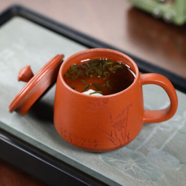 Yixing Zisha Tea Mug [Lotus Seed] 380ml