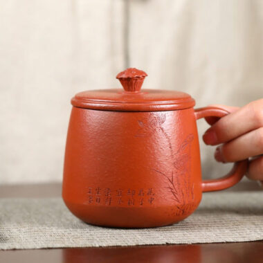 Yixing Zisha Tea Mug [Lotus Seed] 380ml