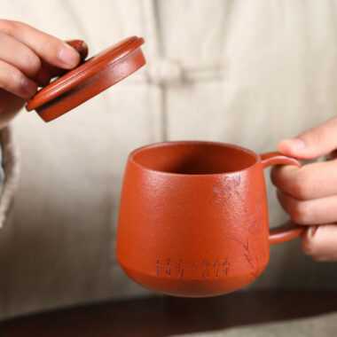 Yixing Zisha Tea Mug [Lotus Seed] 380ml