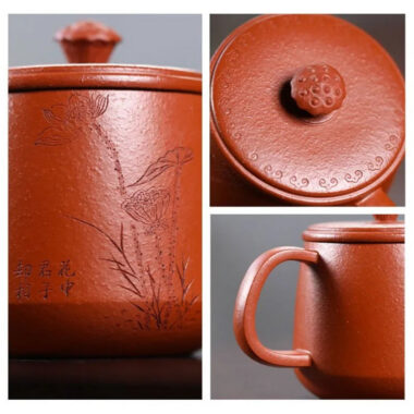 Yixing Zisha Tea Mug [Lotus Seed] 380ml