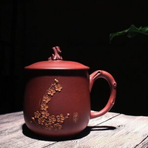 Yixing Zisha Tea Mug [Plum Blossom] 430ml