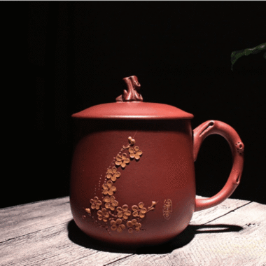 Yixing Zisha Tea Mug [Plum Blossom] 430ml