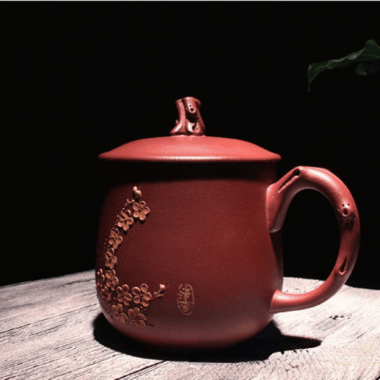 Yixing Zisha Tea Mug [Plum Blossom] 430ml