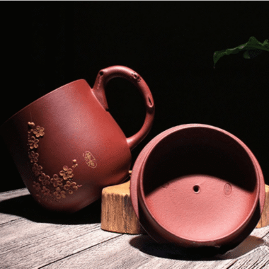 Yixing Zisha Tea Mug [Plum Blossom] 430ml