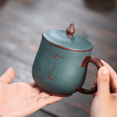 Yixing Zisha Tea Mug [Ruyi] 420ml