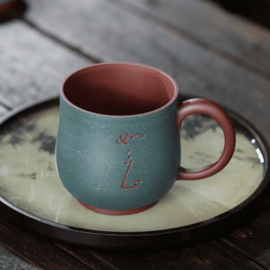 Yixing Zisha Tea Mug [Ruyi] 420ml