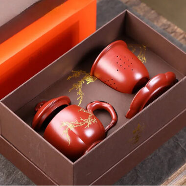 Yixing Zisha Tea Mug with Filter [An Xiang] 300ml