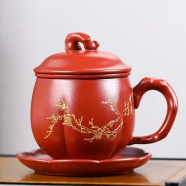 Yixing Zisha Tea Mug with Filter [An Xiang] 300ml