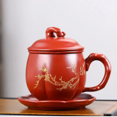 Yixing Zisha Tea Mug with Filter [An Xiang] 300ml
