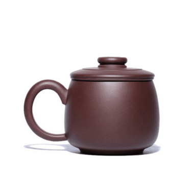 Yixing Zisha Tea Mug with Filter [Junde] (Zi Ni – 430ml)
