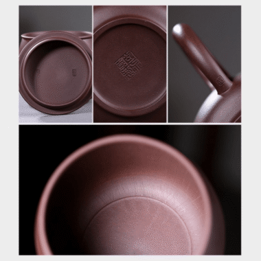 Yixing Zisha Tea Mug with Filter [Junde] (Zi Ni – 430ml)