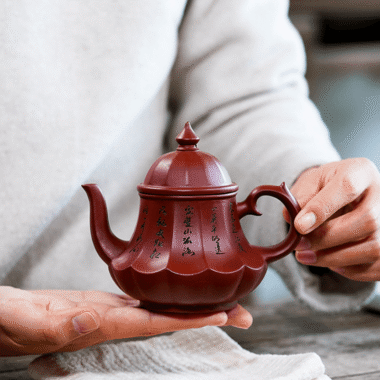 Yixing Zisha Teapot [Antique Lamp] (Dahongpao – 220ml)