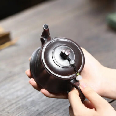 Yixing Zisha Teapot [Bamboo] (Gu Wu Huanyuan – 260ml)