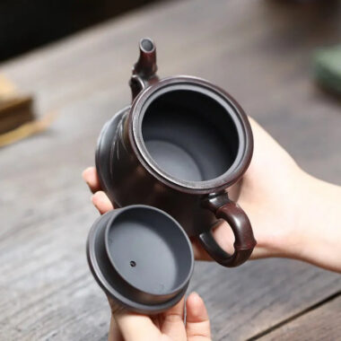 Yixing Zisha Teapot [Bamboo] (Gu Wu Huanyuan – 260ml)