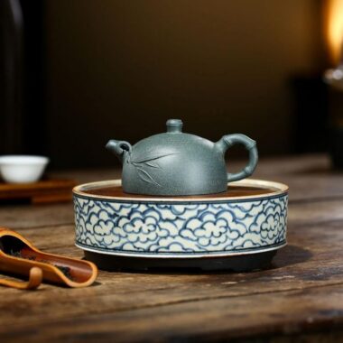Yixing Zisha Teapot [Bamboo Half Moon] (Lu Ni – 160ml)