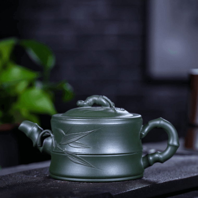 Yixing Zisha Teapot [Bamboo] (Lu Ni – 250ml)