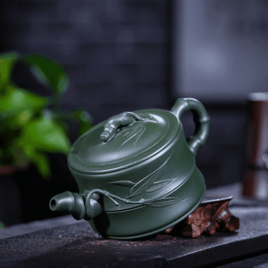 Yixing Zisha Teapot [Bamboo] (Lu Ni – 250ml)