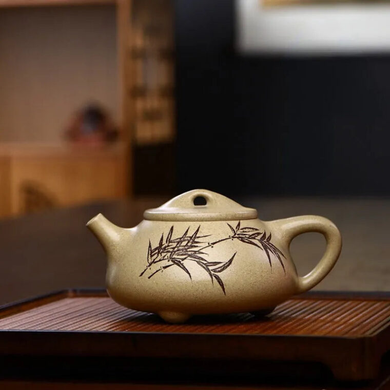 Yixing Zisha Teapot [Bamboo Shi Piao] (Yu Sha Duan – 340ml)