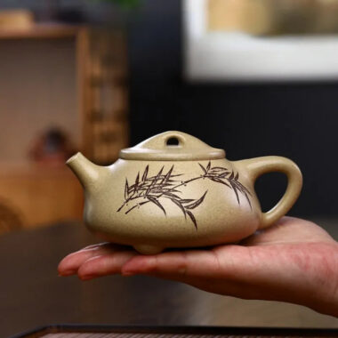Yixing Zisha Teapot [Bamboo Shi Piao] (Yu Sha Duan – 340ml)