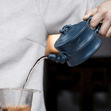 Yixing Zisha Teapot [Bamboo] (Tian Qing Ni – 320ml)