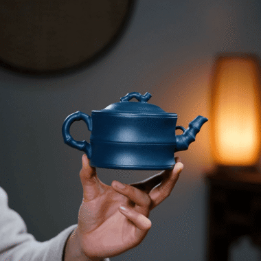 Yixing Zisha Teapot [Bamboo] (Tian Qing Ni – 320ml)