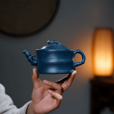 Yixing Zisha Teapot [Bamboo] (Tian Qing Ni – 320ml)