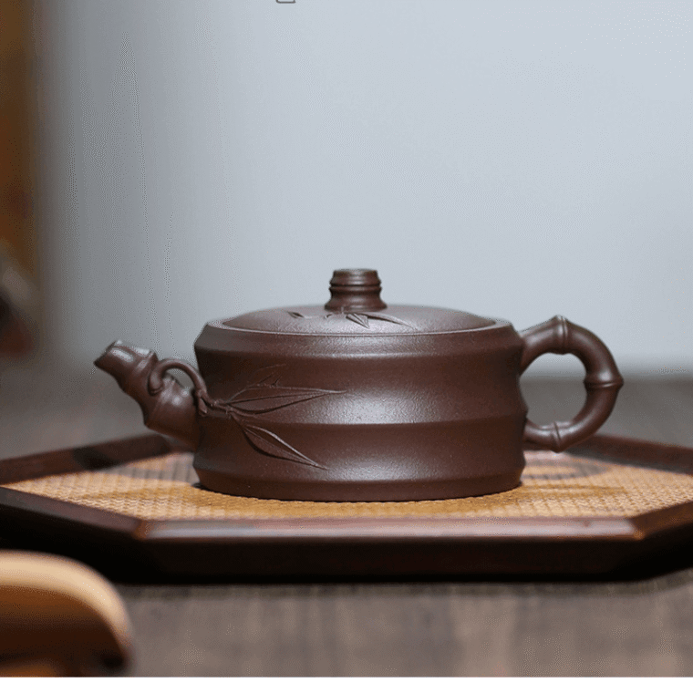 Yixing Zisha Teapot [Bamboo] (Zi Ni – 240ml)