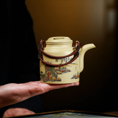 Yixing Zisha Teapot [Barrel] (Lu Ni – 300ml)