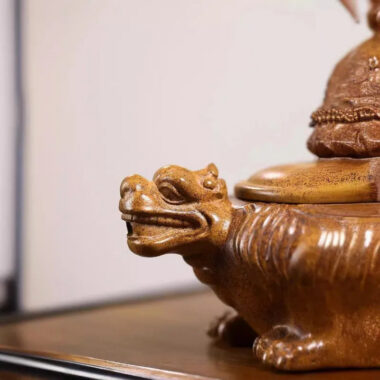 Yixing Zisha Teapot [Baxia Fuxi] (Longgu Jinsha – 380ml)