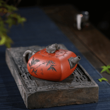 Yixing Zisha Teapot [Blessing Everywhere] (Qing Shui Ni – 380ml)