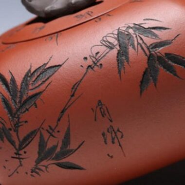 Yixing Zisha Teapot [Blessing Everywhere] (Qing Shui Ni – 380ml)