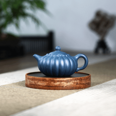 Yixing Zisha Teapot [Chrysanthemum Pot] (Tian Qing Ni – 200ml)