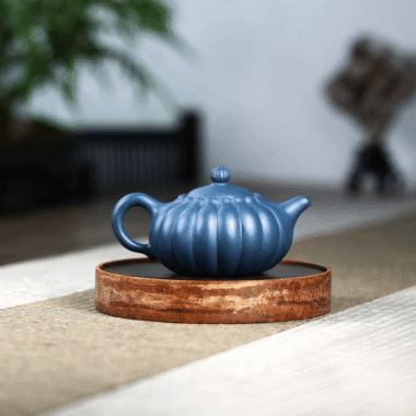 Yixing Zisha Teapot [Chrysanthemum Pot] (Tian Qing Ni – 200ml)