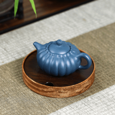 Yixing Zisha Teapot [Chrysanthemum Pot] (Tian Qing Ni – 200ml)