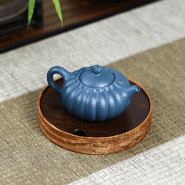 Yixing Zisha Teapot [Chrysanthemum Pot] (Tian Qing Ni – 200ml)