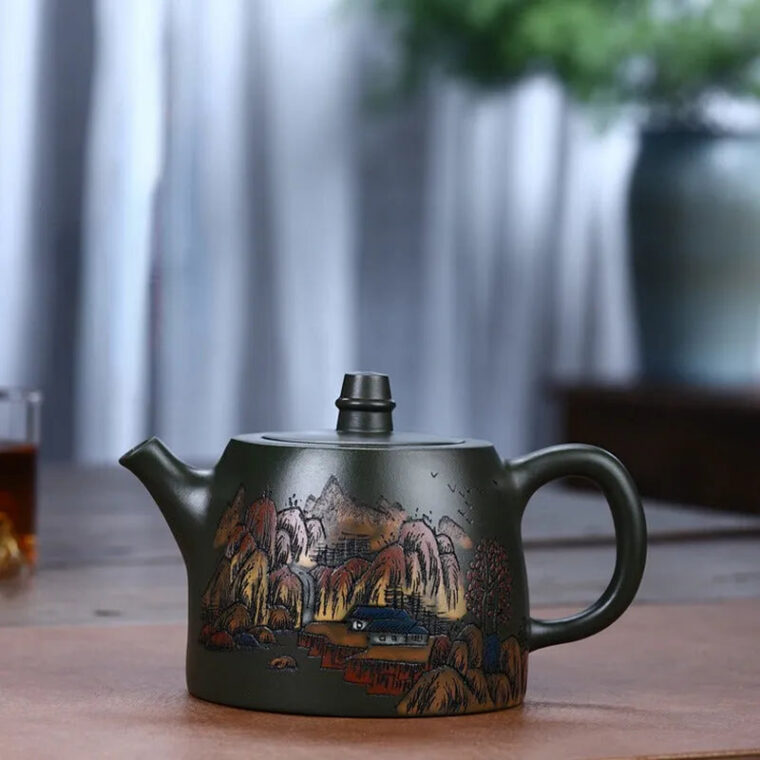 Yixing Zisha Teapot [Da Han Duo] (Lu Ni – 460ml)
