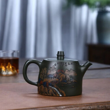 Yixing Zisha Teapot [Da Han Duo] (Lu Ni – 460ml)