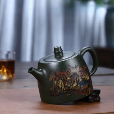 Yixing Zisha Teapot [Da Han Duo] (Lu Ni – 460ml)