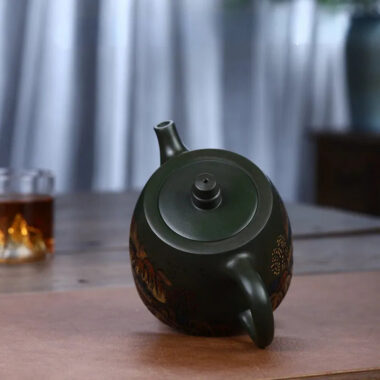 Yixing Zisha Teapot [Da Han Duo] (Lu Ni – 460ml)