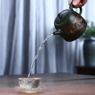 Yixing Zisha Teapot [Da Han Duo] (Lu Ni – 460ml)