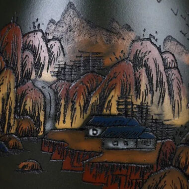 Yixing Zisha Teapot [Da Han Duo] (Lu Ni – 460ml)