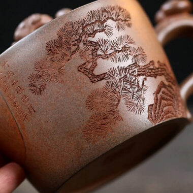 Yixing Zisha Teapot [Dakou Ting Song] (Hight Temperature Duan Ni – 310ml)