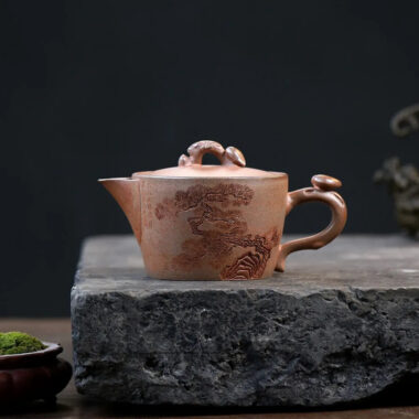 Yixing Zisha Teapot [Dakou Ting Song] (Hight Temperature Duan Ni – 310ml)