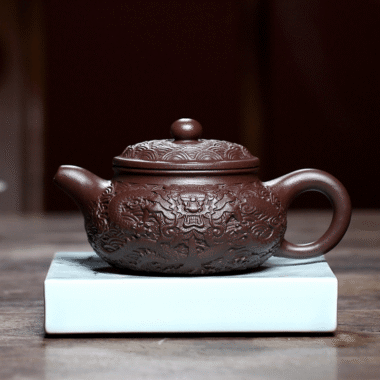 Yixing Zisha Teapot [Dragon Antique] (Zi Ni – 310ml)