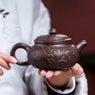 Yixing Zisha Teapot [Dragon Antique] (Zi Ni – 310ml)