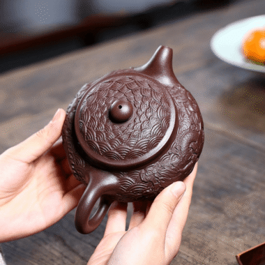 Yixing Zisha Teapot [Dragon Antique] (Zi Ni – 310ml)
