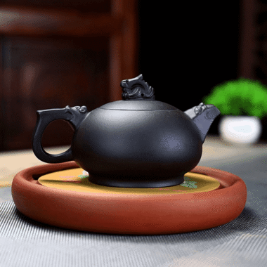 Yixing Zisha Teapot [Dragon] (Hei Ni – 280ml)