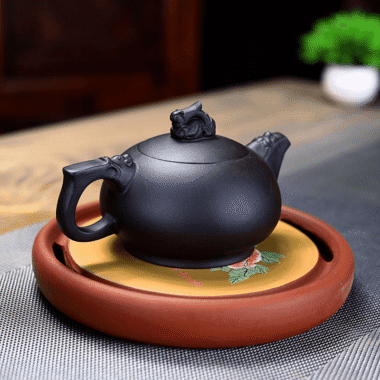 Yixing Zisha Teapot [Dragon] (Hei Ni – 280ml)